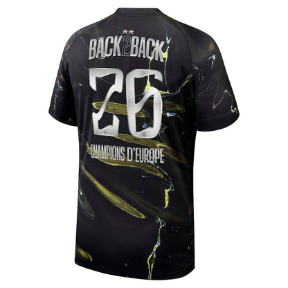 Maillot PSG Jordan Night Edition Stadium 25/26 - Flocage Champions of Europe - 26