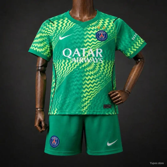 Ensemble Enfant Maillot + Short Gardien PSG 2 étoiles