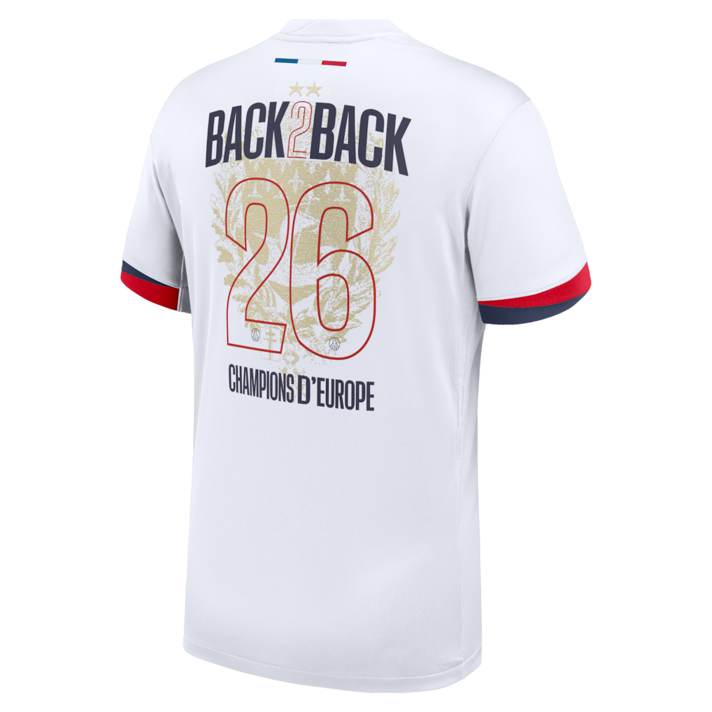 Maillot Extérieur Stadium PSG Nike 25/26 - Flocage Champions of Europe - 26