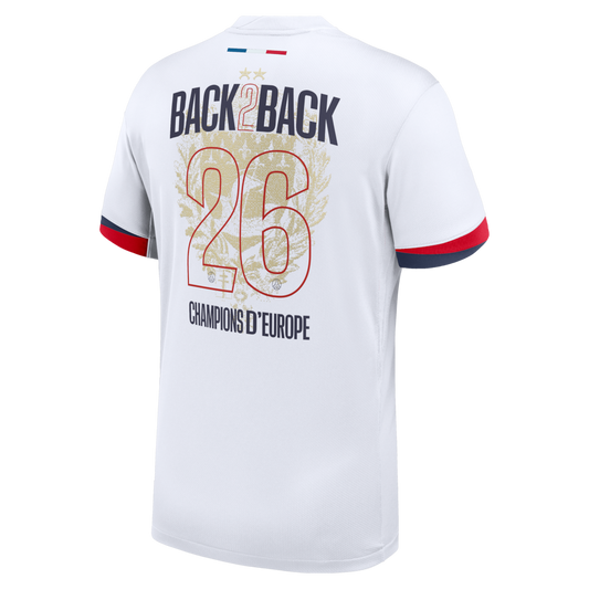 Maillot Extérieur Stadium PSG Nike 25/26 - Flocage Champions of Europe - 26