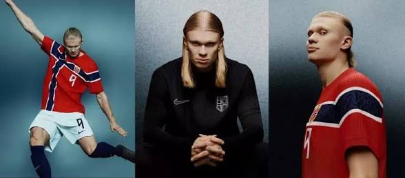Maillot Équipe de Norvège Coupe du Monde 2026 Floqué Haaland