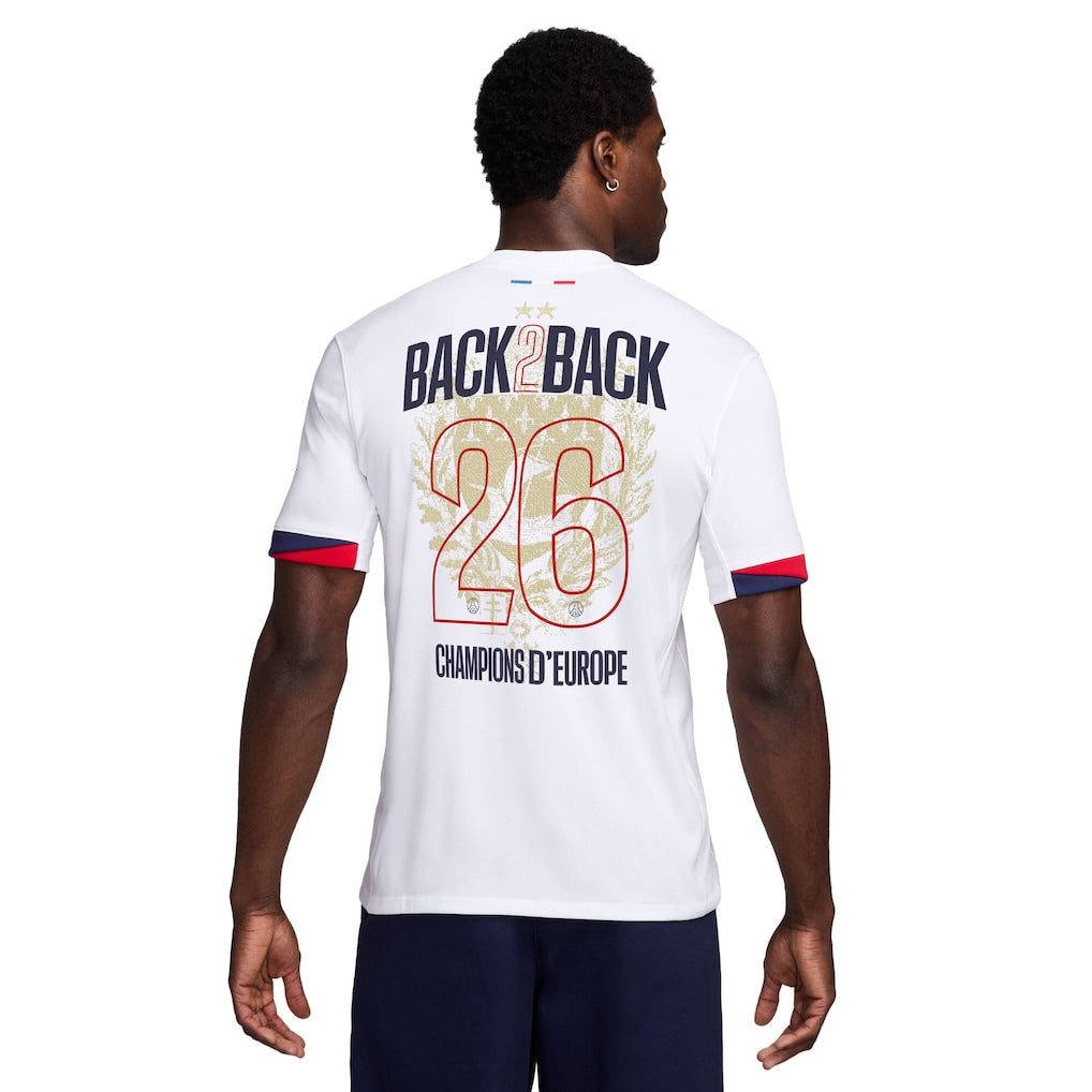 Maillot Extérieur Stadium PSG Nike 25/26 - Flocage Champions of Europe - 26