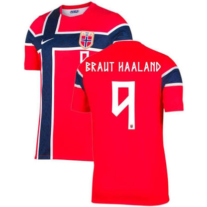 Maillot Équipe de Norvège Coupe du Monde 2026 Floqué Haaland